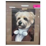 Framed Dog Portrait with Mat Board