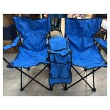 Update Blue Fabric folding chairs in Original Box