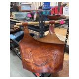 Handcrafted Leather Bag with Mermaid Design