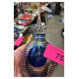 Iridescent Glass Perfume Bottle with Stopper