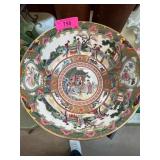 Large Chinese Porcelain Rose Medallion Bowl