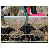 Clear Glass Compote Dessert Dishes