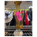 Amber Glass Vase by Aseda, Sweden