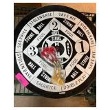 Reversible Dartboard Game With Baseball Theme