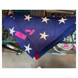 Folded American Flag with Star Pattern