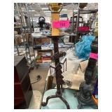 Rustic Iron Table Lamp With Unique Detailing