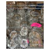 Clear Glassware With Gold Rim