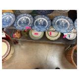 Liberty Blue Ironstone Plates, Set of Four