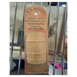 G.W. Hooper Tack Barrel Display Sign