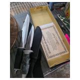 Zachary Crockett Knife Set with COA