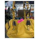 Yellow Leather B. Makowsky Handbag
