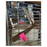 Antique Folding Straight Razor with Metal Blade