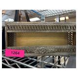 Decorative Metal Filigree Box With Floral Motif