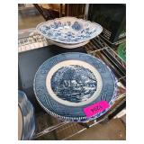 Blue and White Ceramic Plates