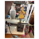 Metal Fisherman Figurine With Colorful Fish