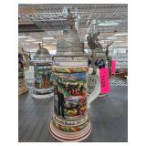 German Military-Themed Ceramic Beer Stein