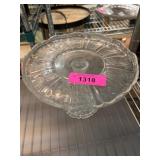 Clear Glass Pedestal Cake Stand