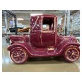 Pottery Vintage-Style Car Planter With Red Glaze