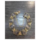 Chokin Bracelet with Gold-Tone Links