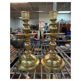 Brass Candlesticks with Makerï¿½s Mark