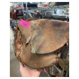 Vintage Leather Bag with Accessories