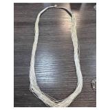 Sterling Silver Multi-Strand Necklace, 72g