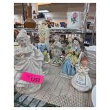 Ceramic Figurines and Lamp