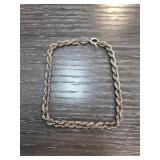 Sterling Silver Rope Chain Bracelet