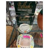 Belleek Fine Parian China Baskets Set