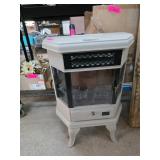 Electric Fireplace Heater with Glass Panels