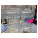 Clear Glass Canisters with Lids