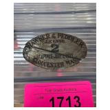 1933 Hawker & Peddler License Plate For Hat