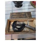 Old Starrett No. 436 Micrometer w Wooden Box