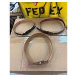 Three Centaur Genuine Leather Belts