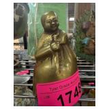 Solid Brass Figural Bell of a Smiling Figure