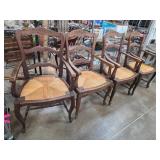 Four Wooden Dining Armchairs