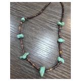 Native American Turquoise and Bead Necklace