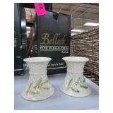 Belleek Parian China Millennium 2000 Vases