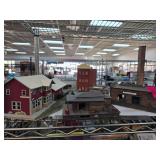 Model Train Buildings on Display