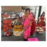 Five Cultural Dolls in Various Attire
