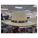 Stetson Panama Straw Hat with Leather Band