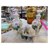 Hand-Painted Porcelain Vanity Set