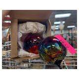 Two Blown Glass Decorative Ornaments