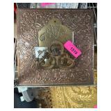 Ornate Embossed Metal Wall Pocket