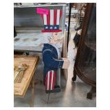 Uncle Sam Wooden Hand-Painted Decorative Figure