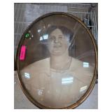 Oval Framed Photograph in Metal Frame