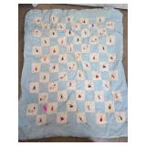 Vintage Handmade Quilt With Figurative Designs