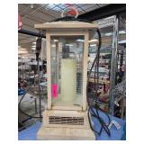 Metal and Glass Lantern-Style Lamp Heater