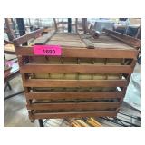 Wooden Crate with Sorting Trays