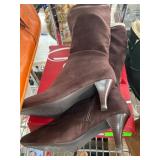 Namora Brown Suede Boots, Size 8.5W